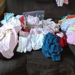 Assorted girls baby clothes